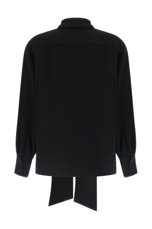 Lavallière neck blouse Black