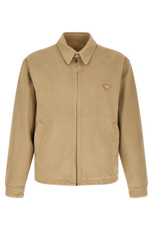 Used denim jacket Beige