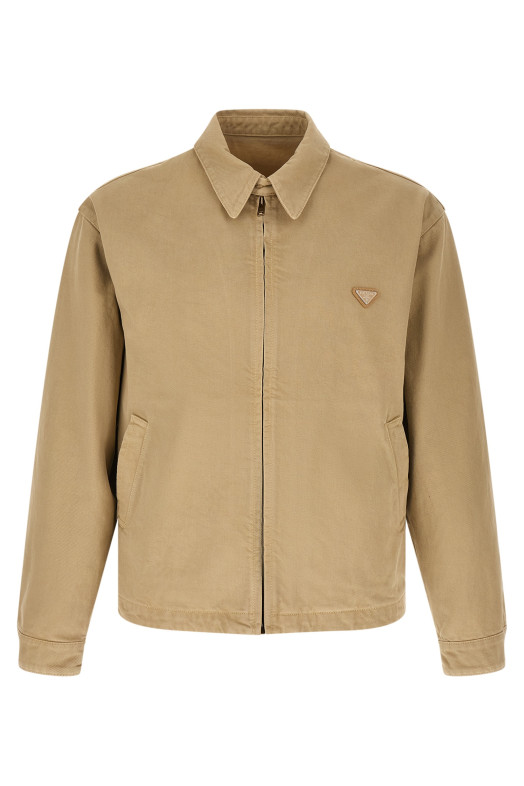 Used denim jacket Beige