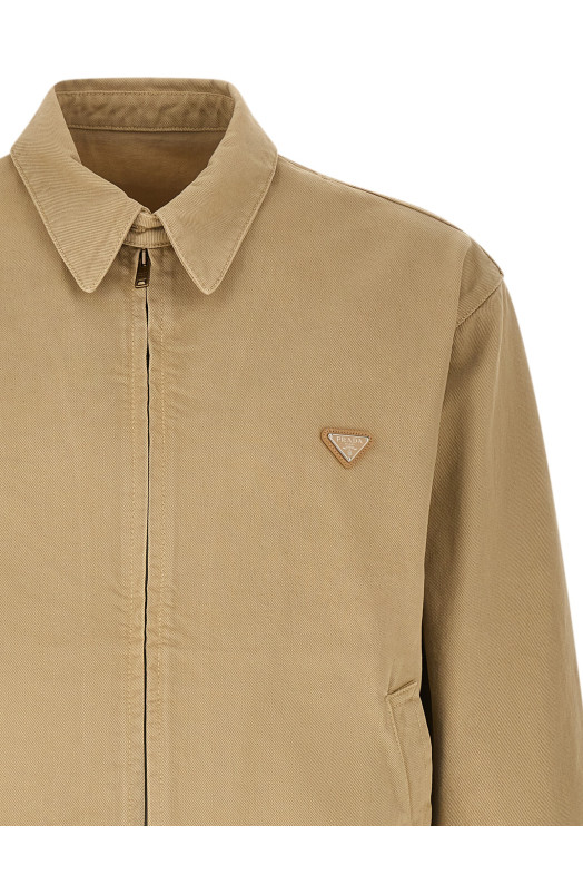 Used denim jacket Beige