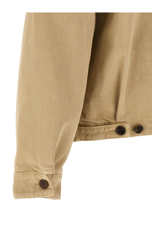 Used denim jacket Beige