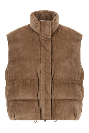 Corduroy waistcoat Beige