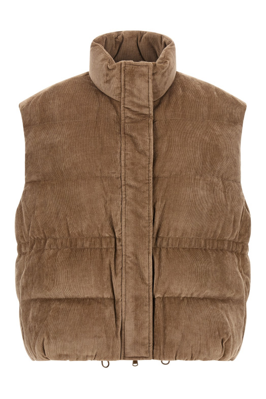 Corduroy waistcoat Beige