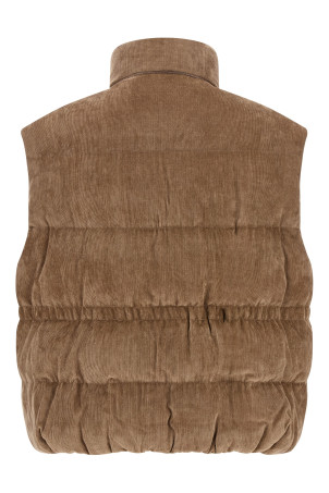 Corduroy waistcoat Beige