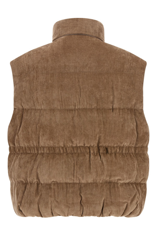 Corduroy waistcoat Beige