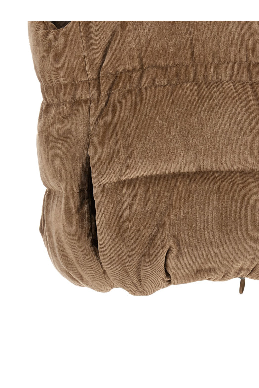 Corduroy waistcoat Beige