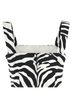 'Zebra' top Black-grey