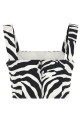 'Zebra' top Black-grey