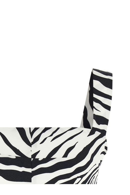 'Zebra' top Black-grey