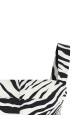 'Zebra' top Black-grey
