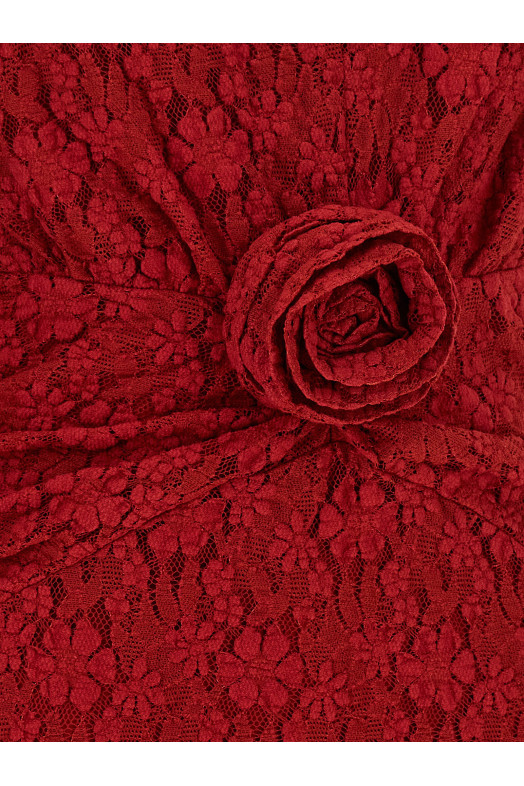 Lace dress Red