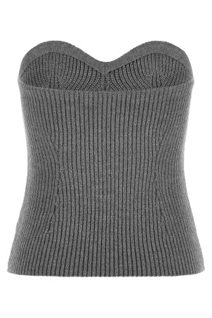 Off the shoulder top Gray