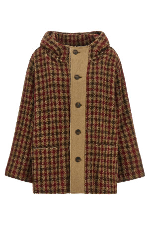 Houndstooth check jacket Multicolor