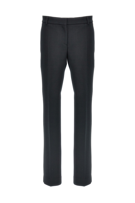 Wool blend pants Black