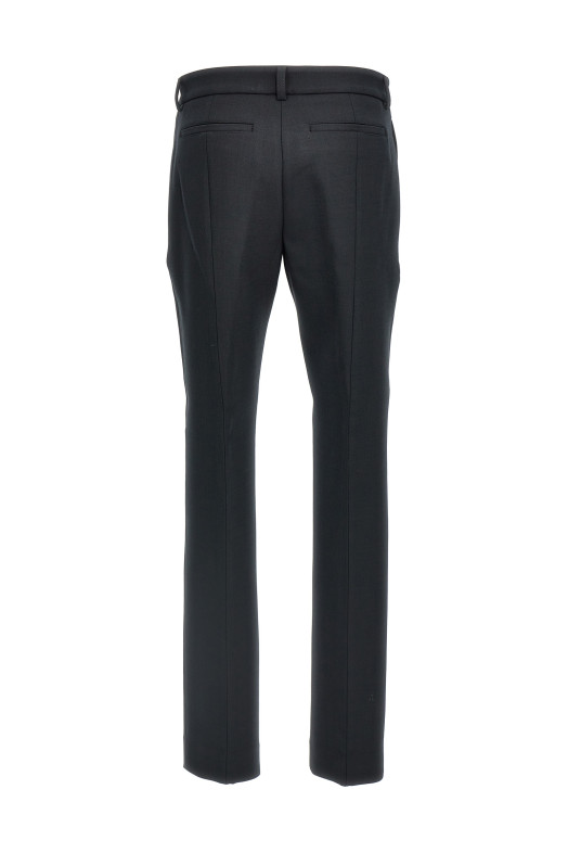 Wool blend pants Black