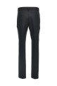 Wool blend pants Black