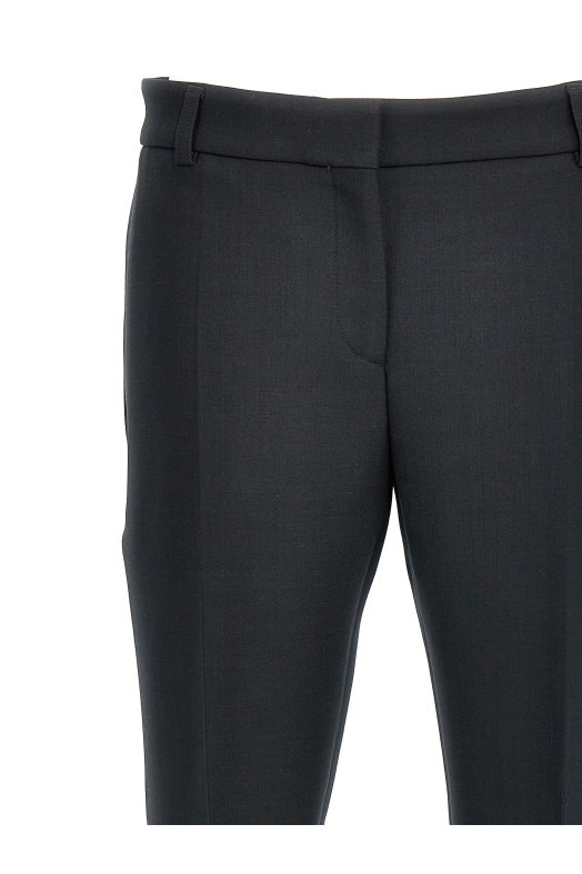 Wool blend pants Black