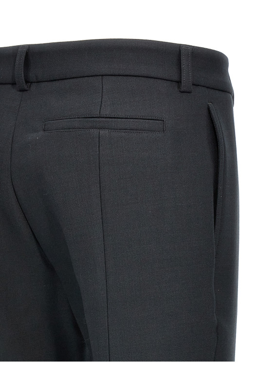 Wool blend pants Black