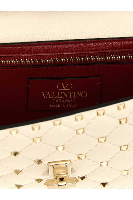 Valentino Garavani 'Rockstud Spike' shoulder bag White
