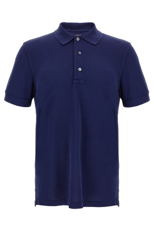 Piqué polo shirt Blue
