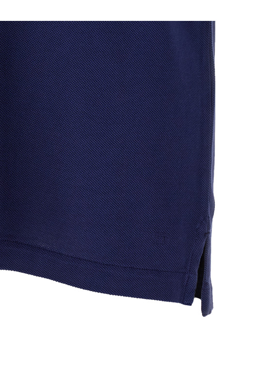 Поло с воротником-пике, синее TOM FORD JPS011JMT013HB905