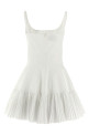 Плиссированное платье белого цвета GIOVANNI BEDIN GB25050WHITE