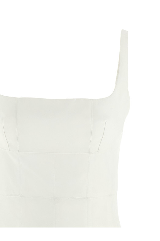 Плиссированное платье белого цвета GIOVANNI BEDIN GB25050WHITE