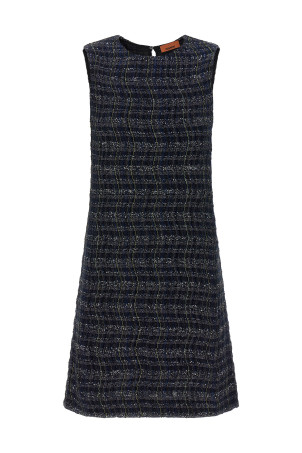 Check pattern dress Multicolor