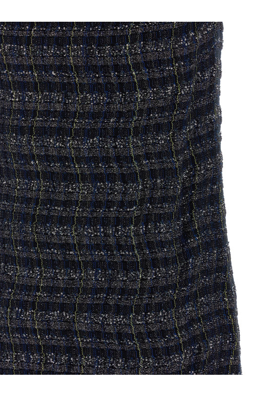 Check pattern dress Multicolor