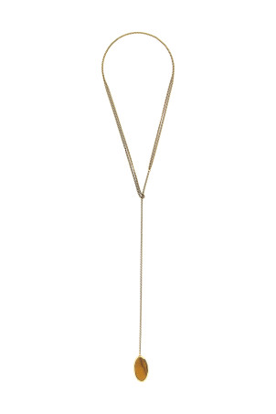 Stone necklace Gold