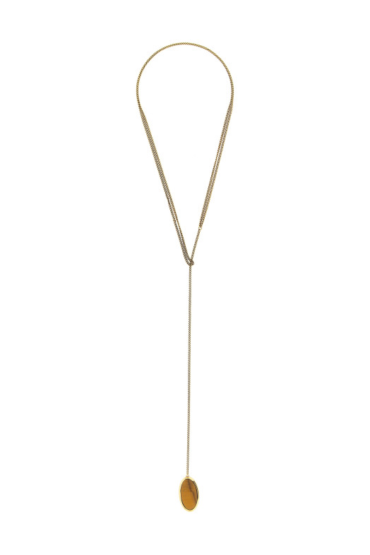 Stone necklace Gold