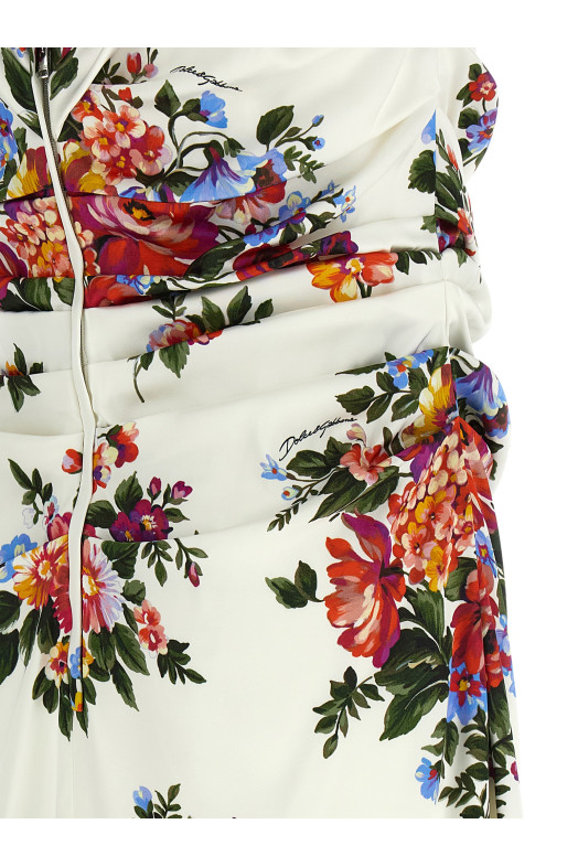 'Mazzo di Fiori' dress White