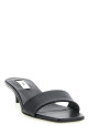 Lizard leather sandals Black