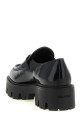 Лоферы из кожи с матовой отделкой, чёрные PRADA 1D185OFB050055F0002