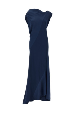 Асиметрична сукня з драпіруванням  Синя ALBERTA FERRETTI A042166270342