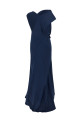 Draped asymmetrical dress  Blue