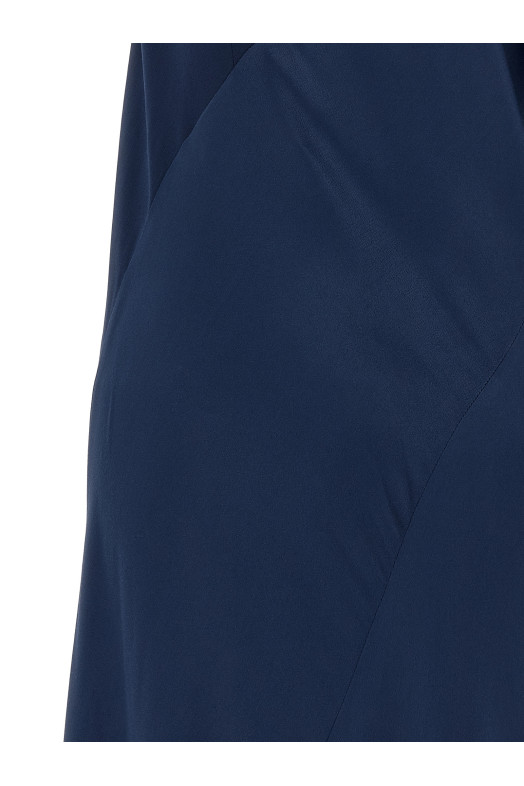 Draped asymmetrical dress  Blue