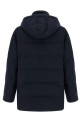 Wool flannel parka  Blue