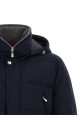 Wool flannel parka  Blue