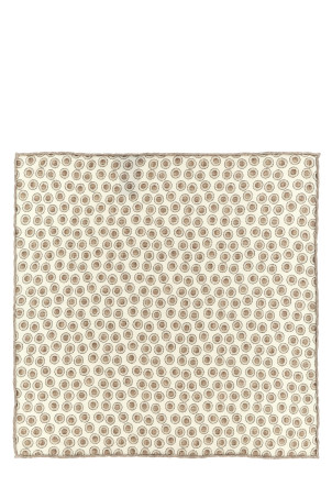 Polka dot pocket clutch bag  Beige