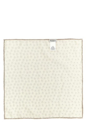 Polka dot pocket clutch bag  Beige