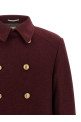 Cashmere double-breasted coat  Bordeaux