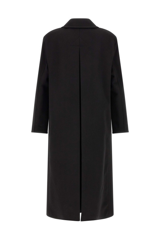 'Luxury Melton DB Officer' coat  Black