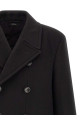 'Luxury Melton DB Officer' coat  Black