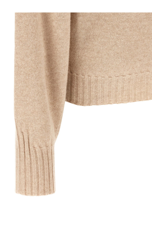 Sweater with scarf  Beige