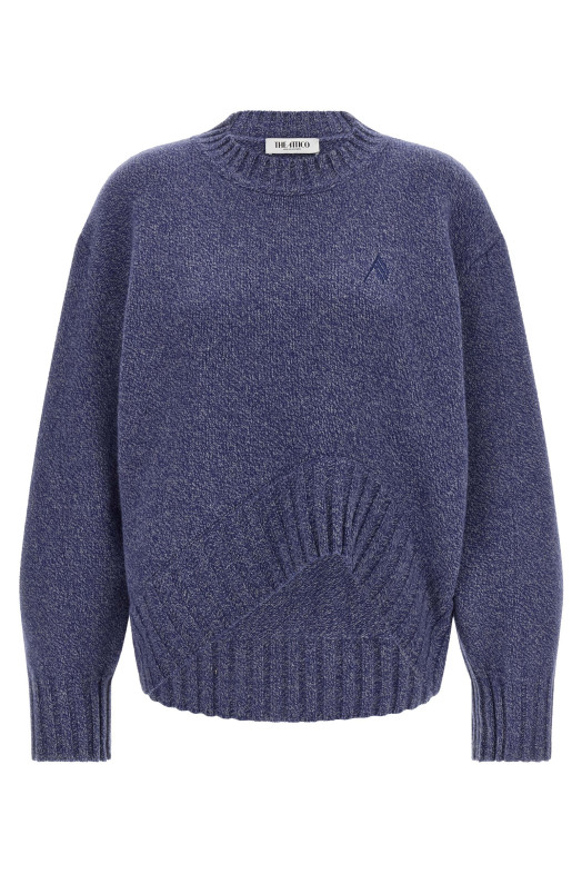 Asymmetrical hem sweater  Blue