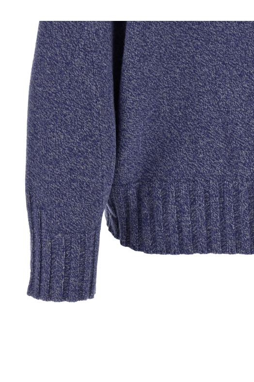 Asymmetrical hem sweater  Blue