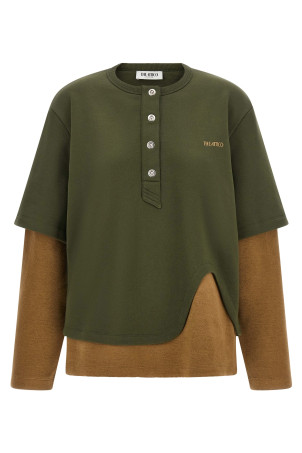 Trompe l'oeil sweatshirt  Green