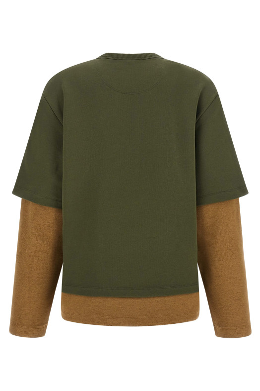 Trompe l'oeil sweatshirt  Green