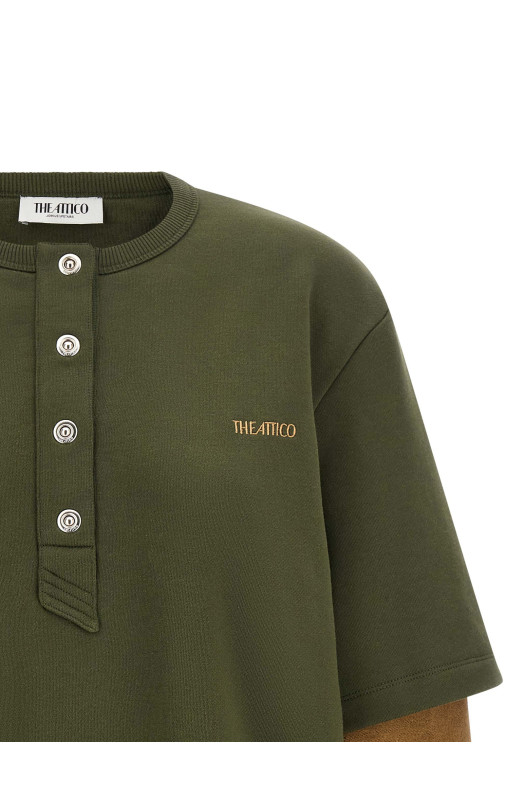 Trompe l'oeil sweatshirt  Green